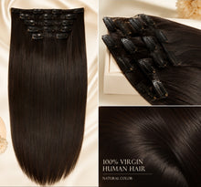 Load image into Gallery viewer, SIRIUS 100% Virgin Human Hair Clip-In Extensions