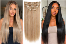 Load image into Gallery viewer, SIRIUS 100% Virgin Human Hair Clip-In Extensions